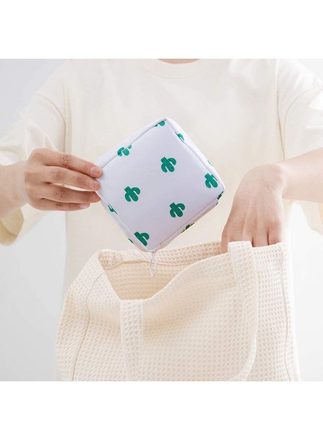 شنطة تخزين الفوط الصحية المحمولة للنساء والفتيات المراهقات – حقيبة بسحاب لحمل الفوط الصحية، مجموعة أول فترة، حقيبة متعددة الاستخدام للفوط الصحية، السفر، المدرسة، المكتب، الإكسسوارات، المكياج والمفاتيح – صغيرة، قابلة لإعادة الاستخدام، وخفيفة الوزن - Image 3